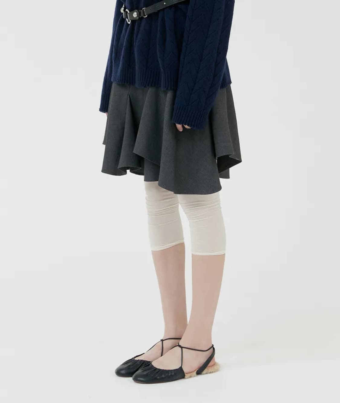 [gyeong] 경 드레이프 스커트 Draped Skirt 레이어드스커트 상품이미지2