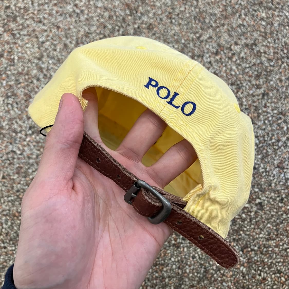 12 폴로 볼캡 모자 옐로우 가죽스트랩 상품이미지2