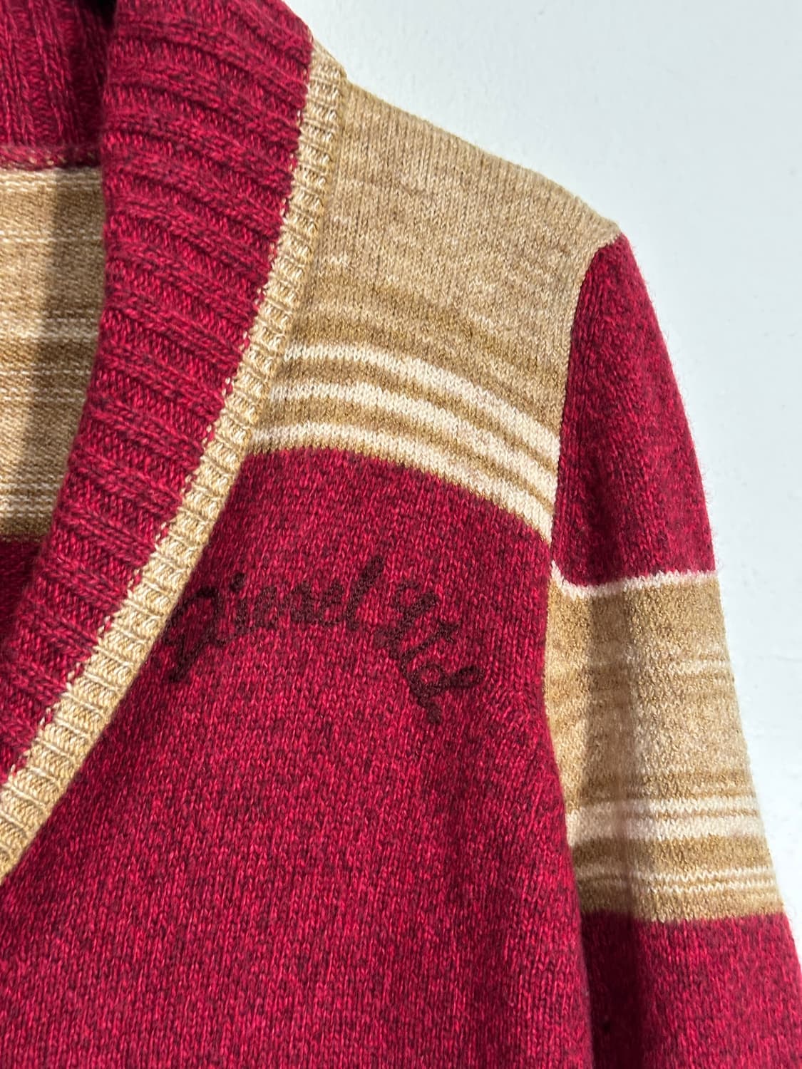 DIESEL TRICOT 카디건 버건디 M 상품이미지3