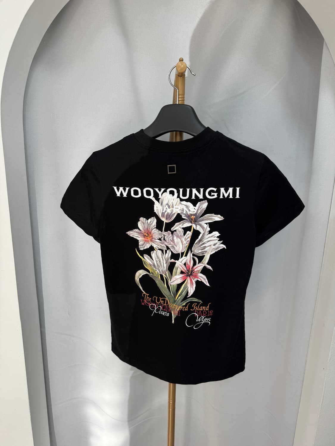 우영미 플라워 프린트 반팔 36사이즈  상품이미지1