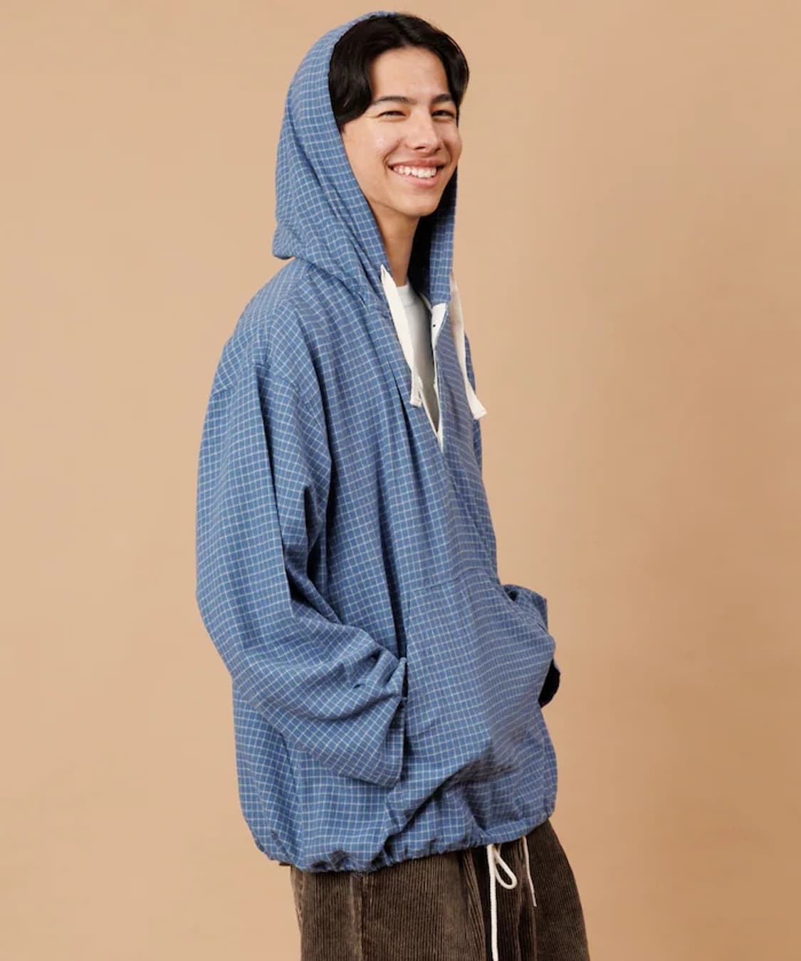 프릭스스토어 HINSON 체크 후드 아노락 새상품 L사이즈 상품이미지2