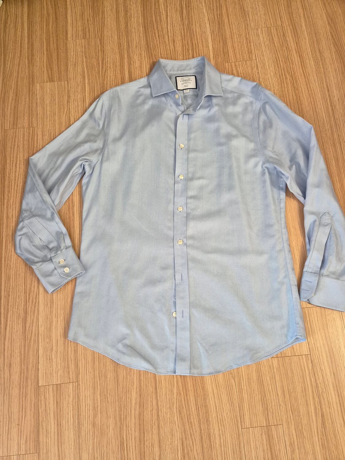찰스띠릿 헤링본 셔츠  L 상품이미지1