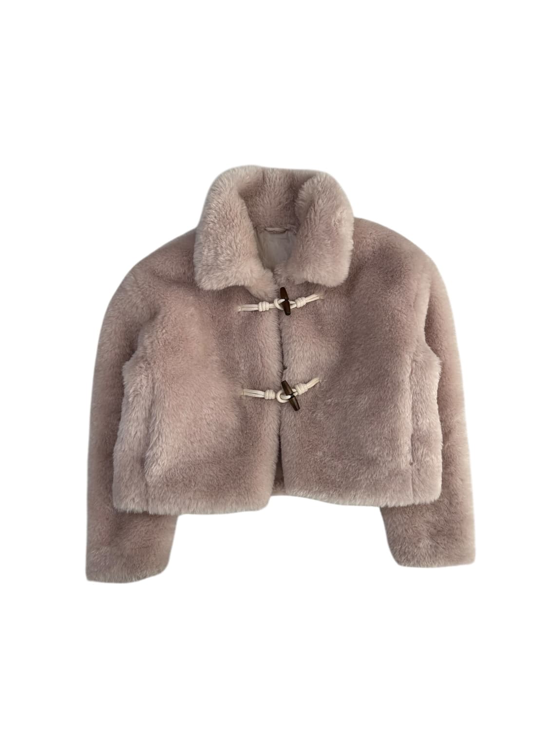 빈티지 떡볶이 크롭 퍼 자켓 상품이미지7