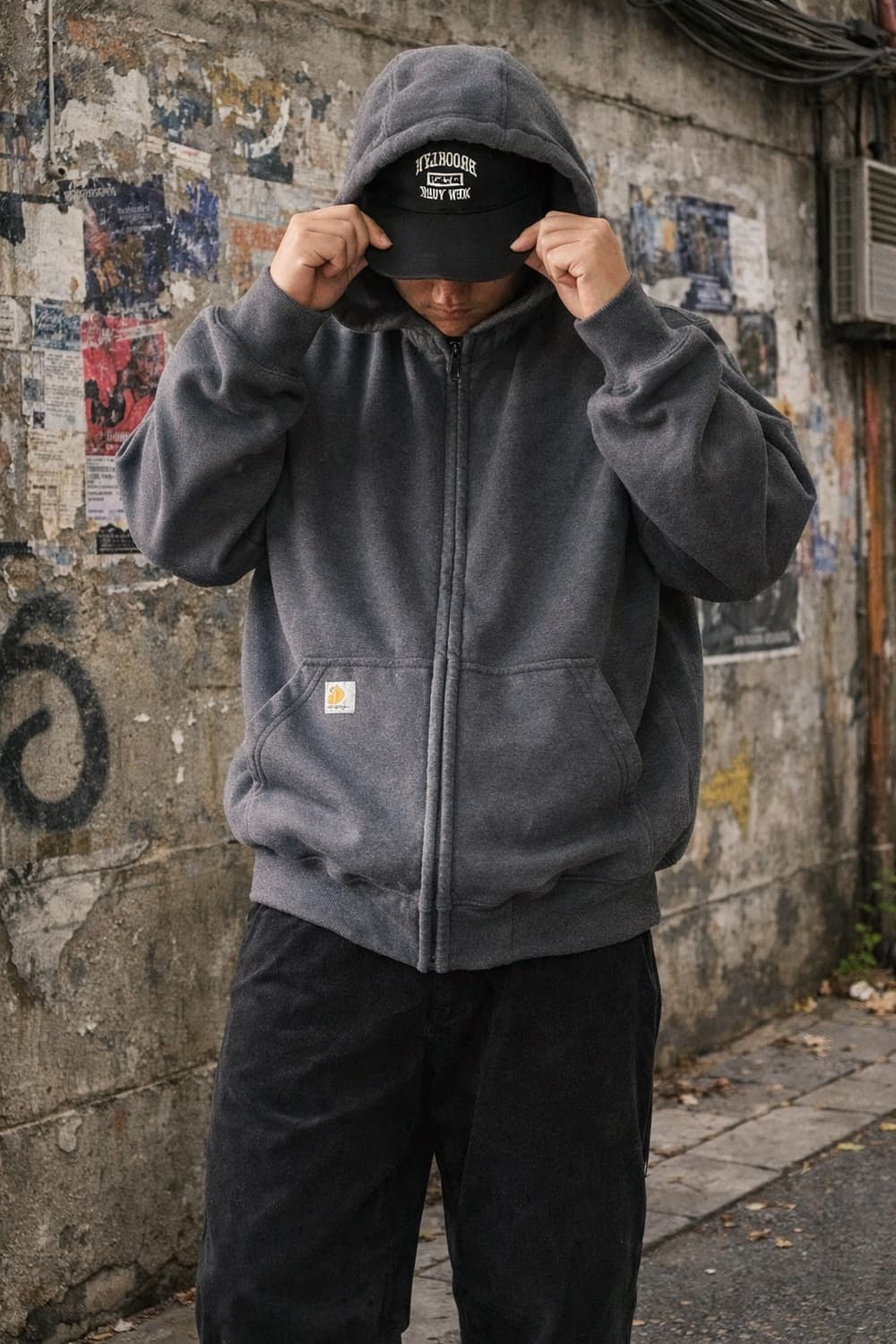 carhartt 집업후드 오리지널 핏 XL 상품이미지1