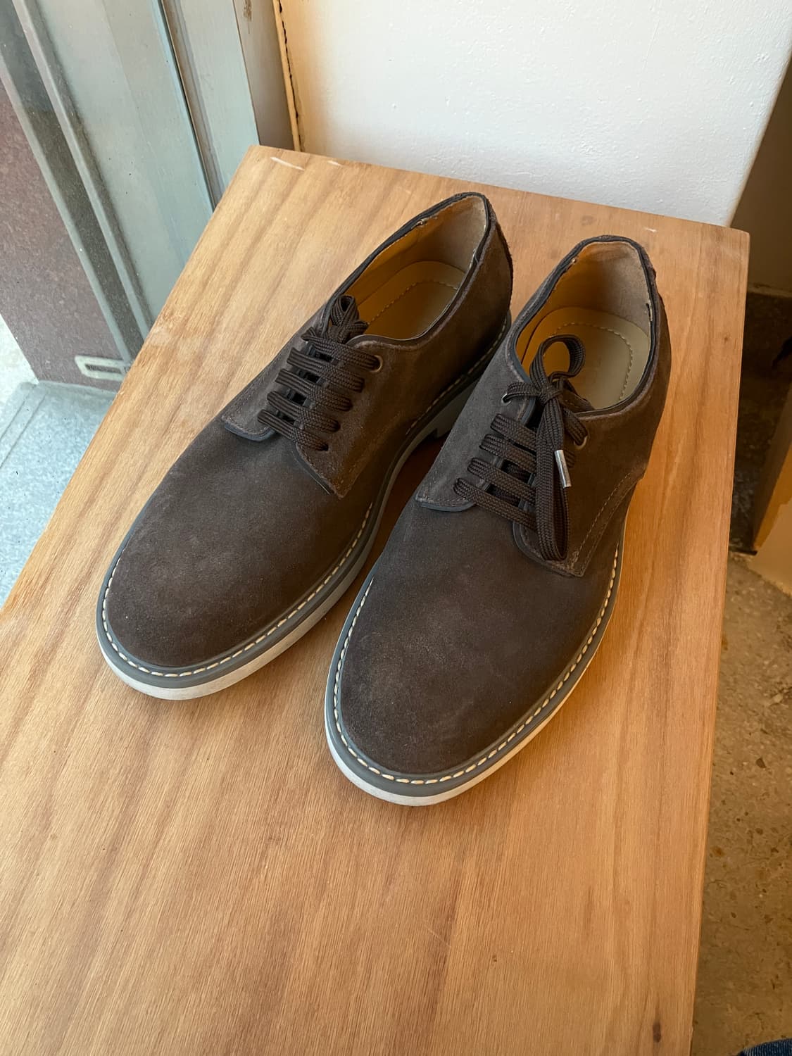 zara 스웨이드 더비 모카컬러 43 상품이미지1