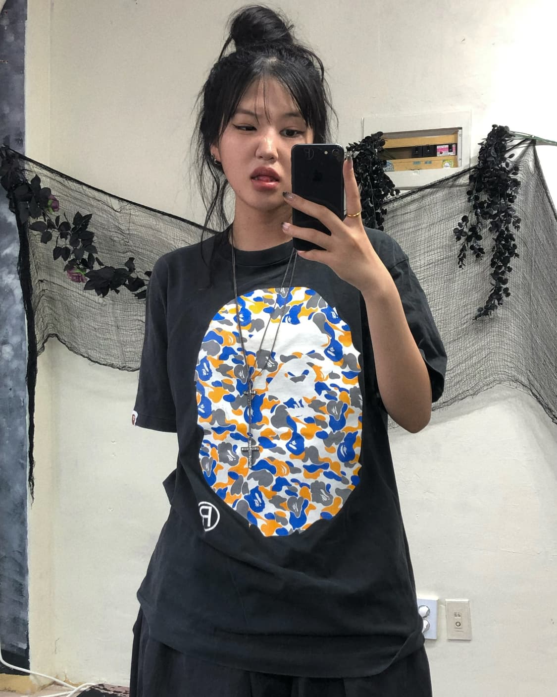 베이프 00‘s 빅 사루 와글와글 카모 티셔츠  상품이미지2