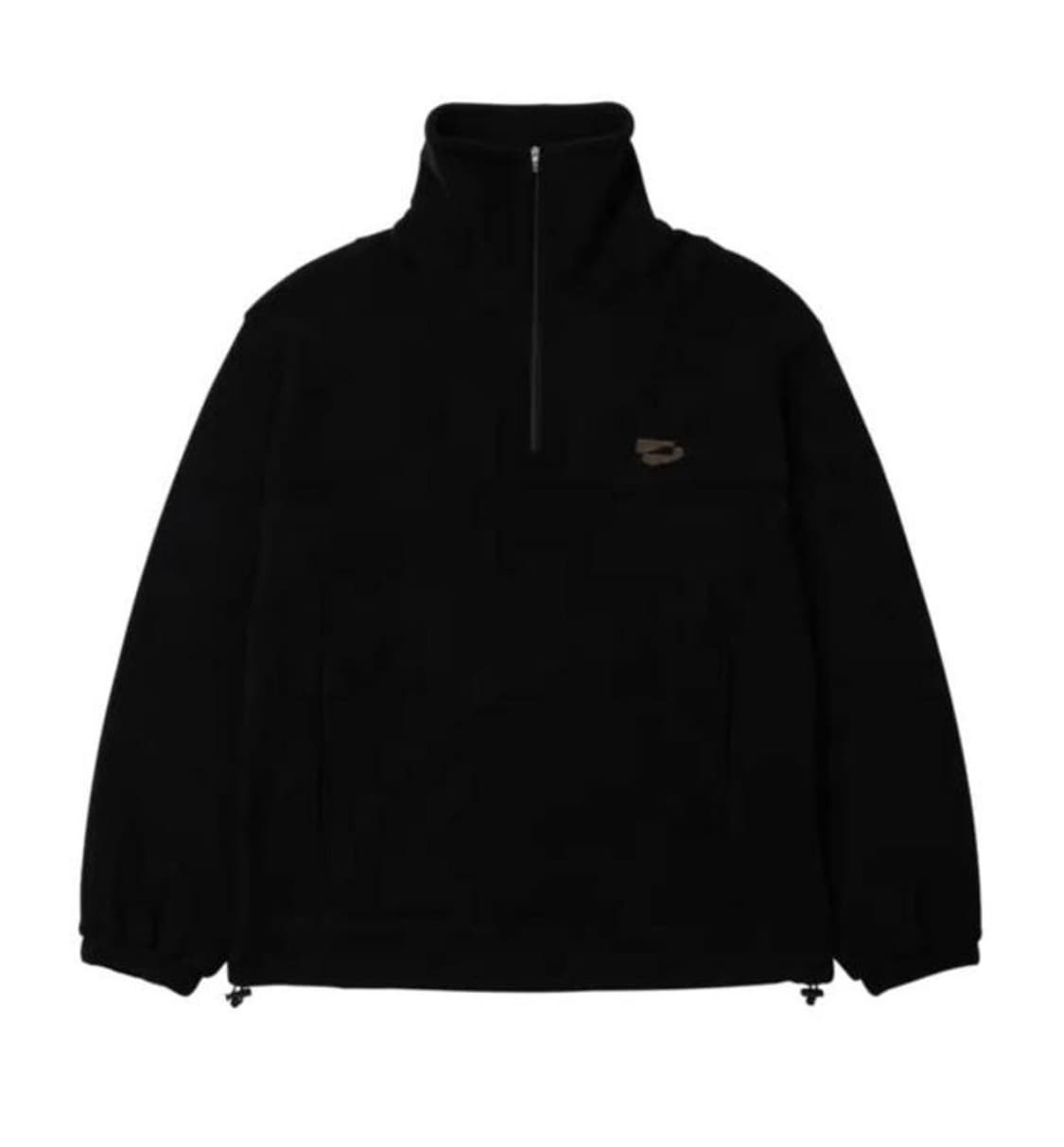 웰빙익스프레스 블랙 후리스 반집업 상품이미지1