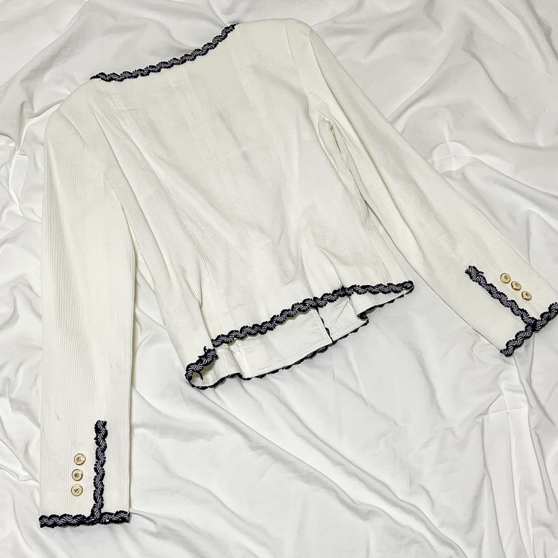 빈티지 ) 네이비트리밍 코듀로이 자켓 상품이미지5