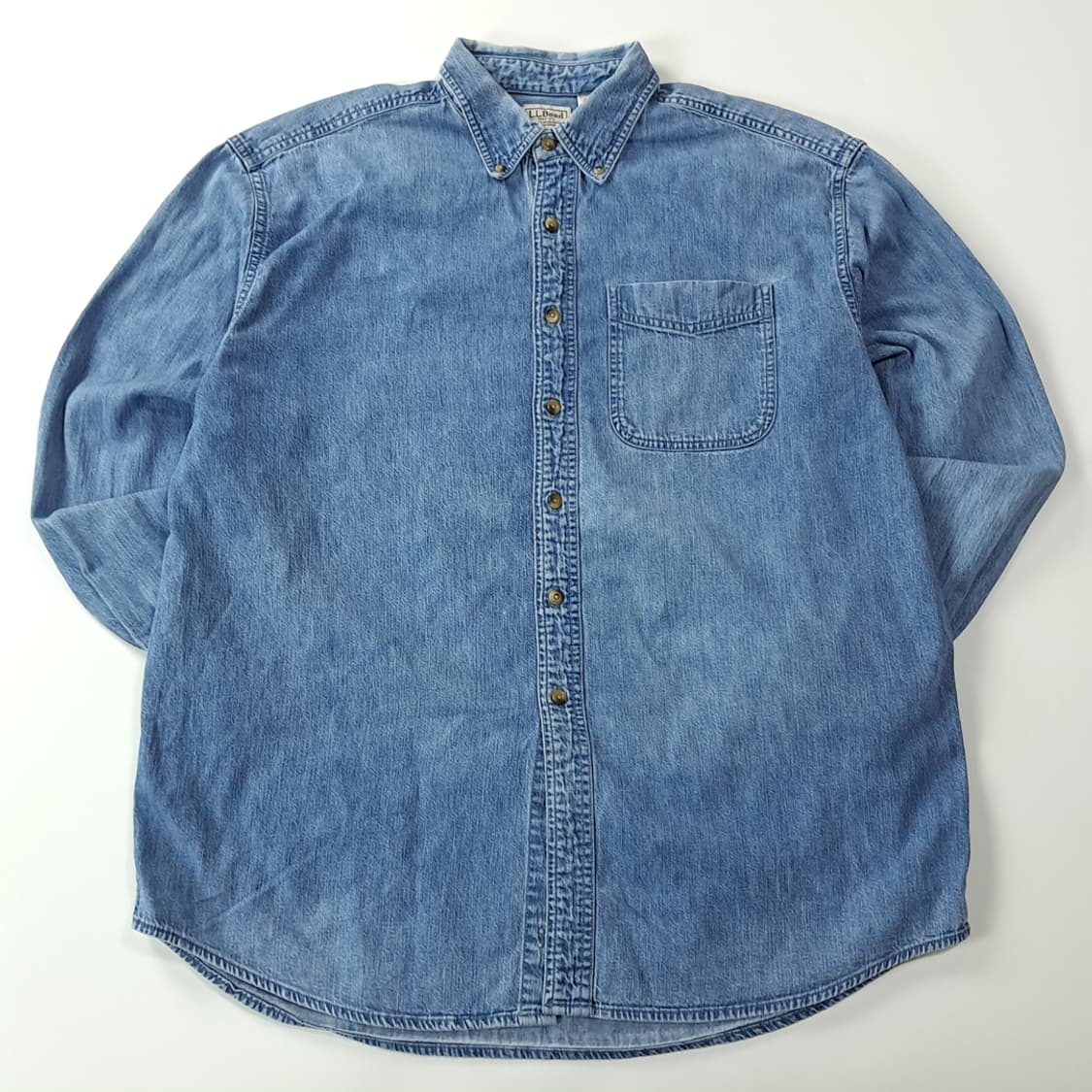 CK199 L 엘엘빈 90s 버튼다운 인디고 데님 셔츠 남방 상품이미지1
