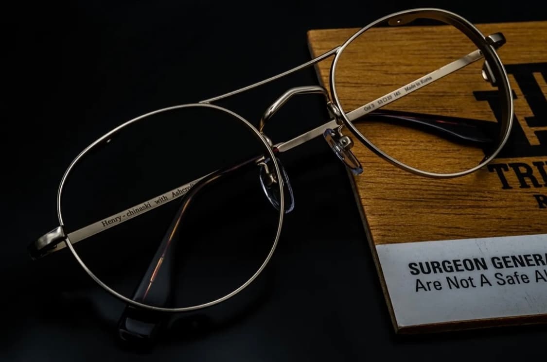 애쉬크로프트 헨리 치나스키 투브릿지 안경 / 실버  상품이미지5