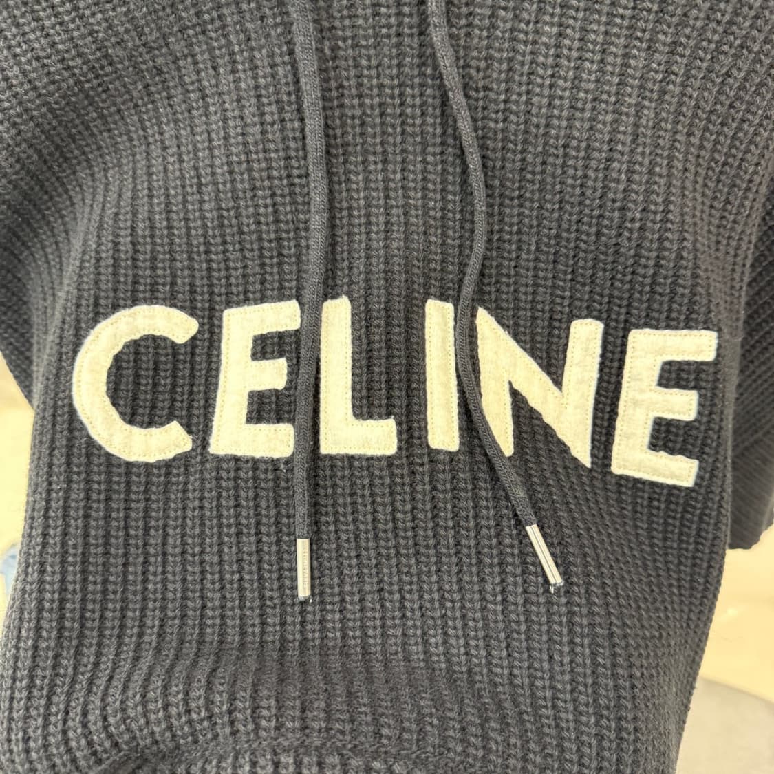 [리오브전포점] 셀린느 리브드 니트 후드 상품이미지4