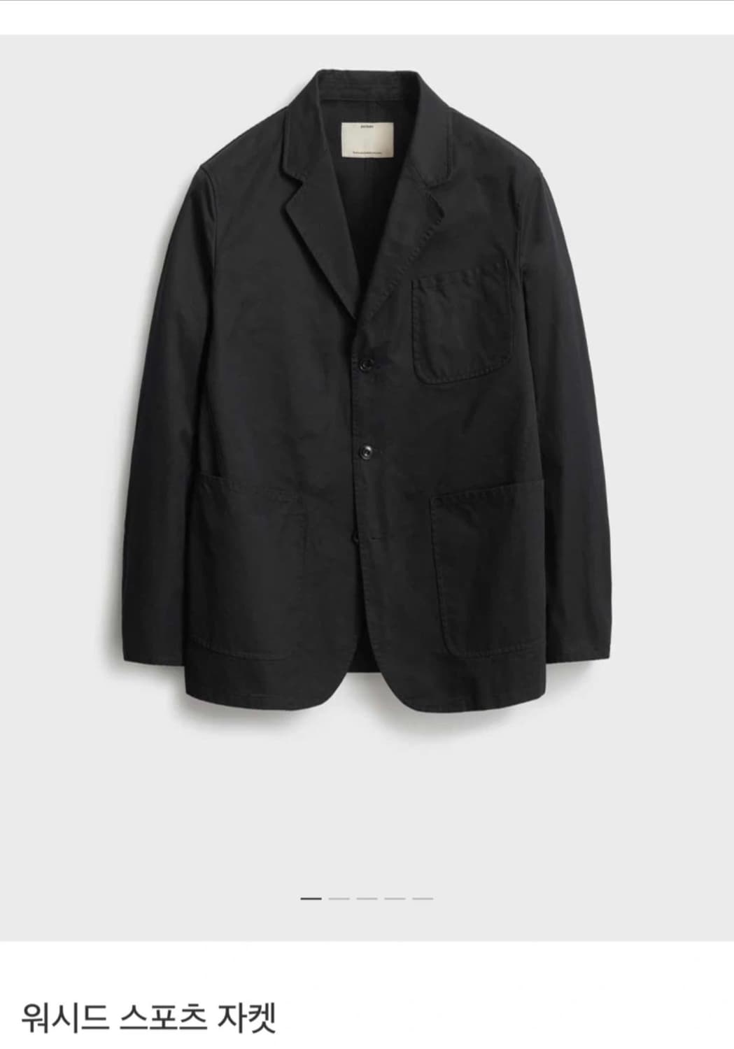 [5]포터리 워시드 스포츠 자켓 블랙 새상품 상품이미지1