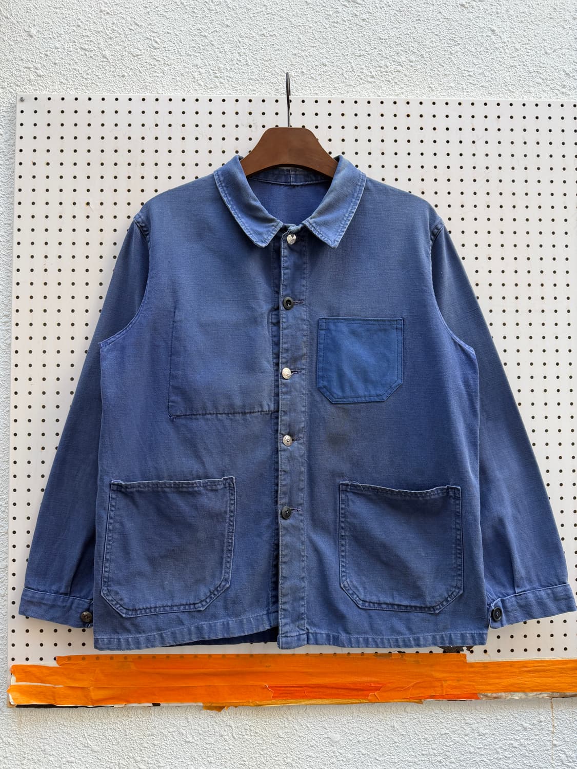 1950,60s OLD FADED FRENCH 50s 프렌치워크자켓 상품이미지1