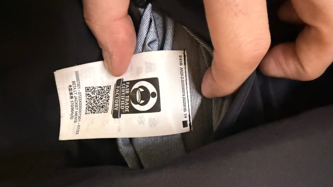 아크테릭스 베타lt mens S사이즈 블랙 상품이미지3