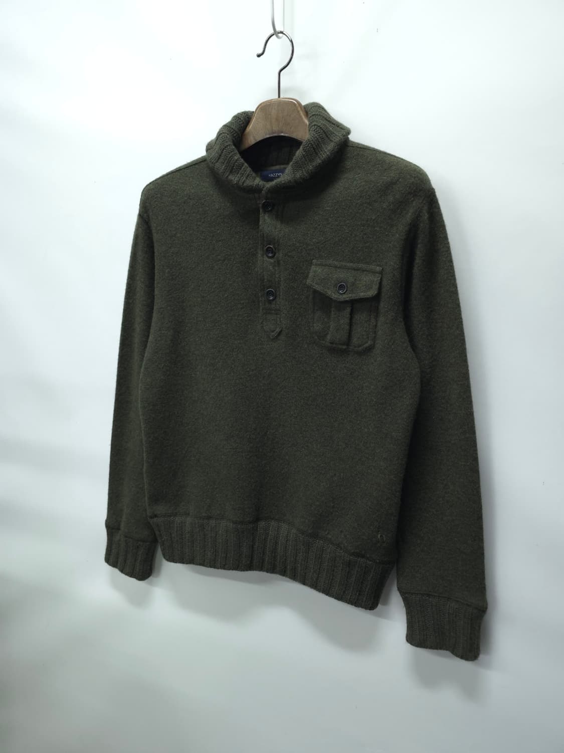 헤지스 단추 카라 울니트 ( 남성100 ) 상품이미지2