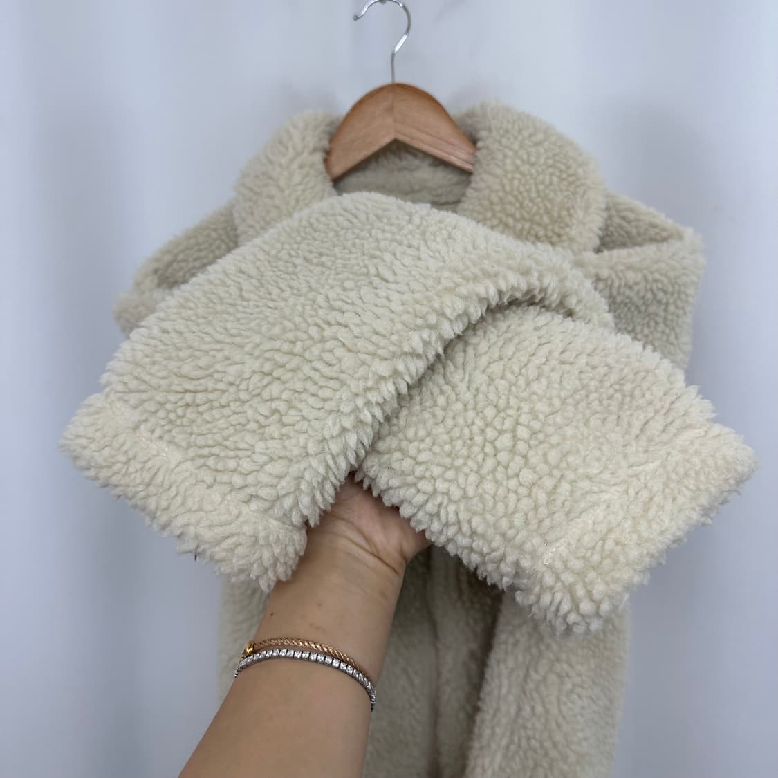 나이키 여자 뽀글이 카라 자켓  85 M 상품이미지4