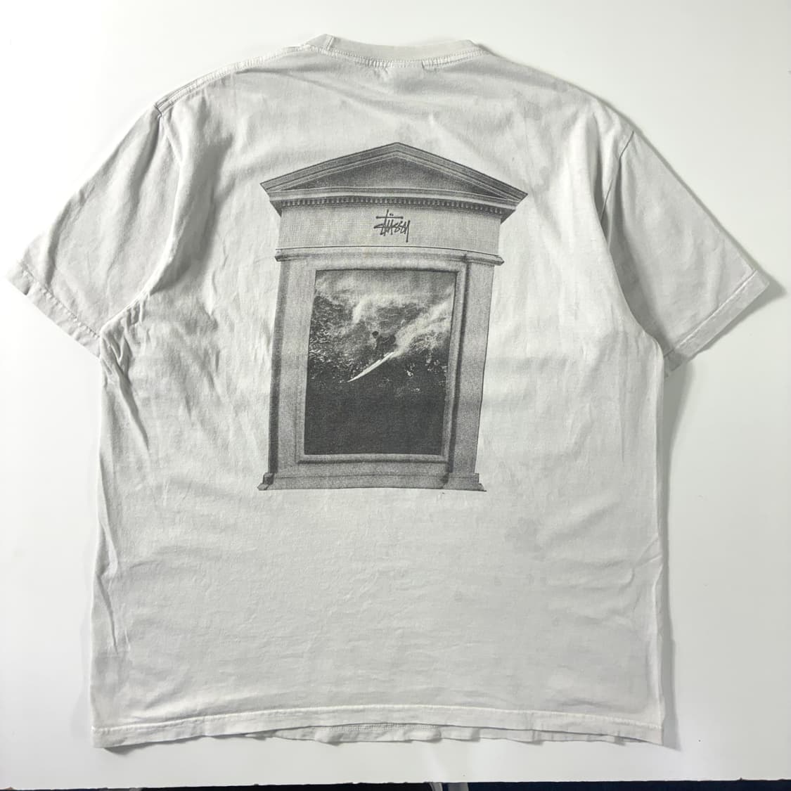 Stussy  스투시 서프 톰 피그먼트 다이드 화이트 반팔티  상품이미지2