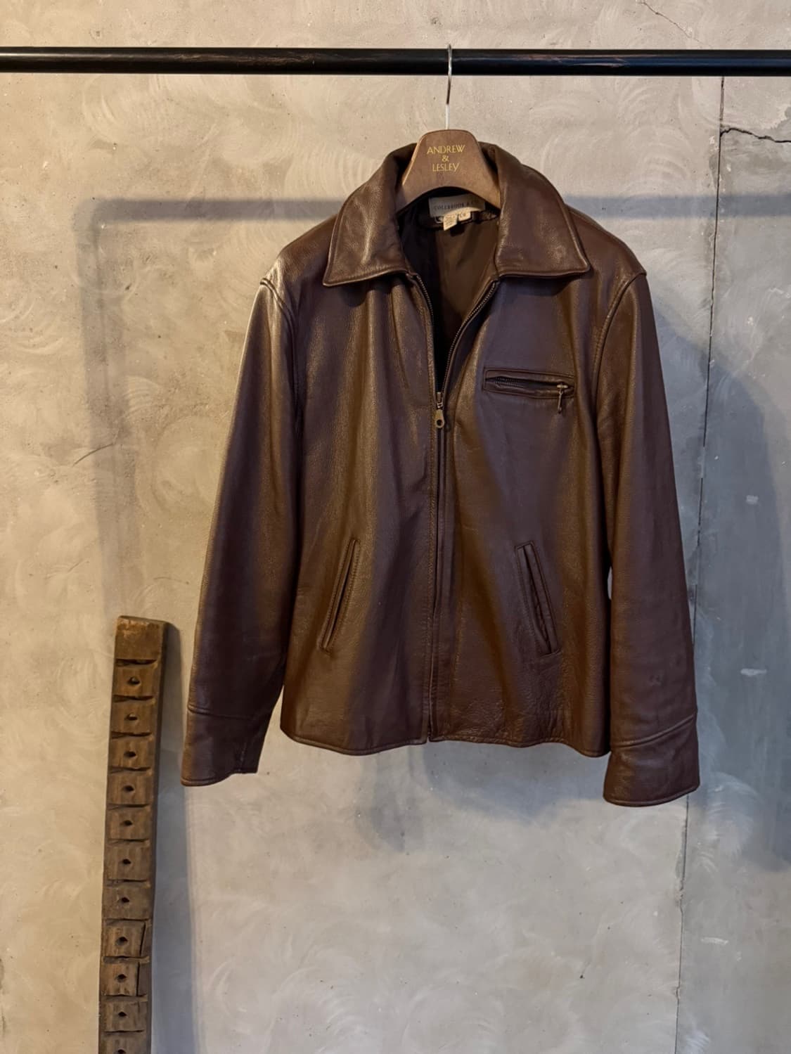 COLEBROOK&CO 싱글 라이더 레더 자켓 100 상품이미지1