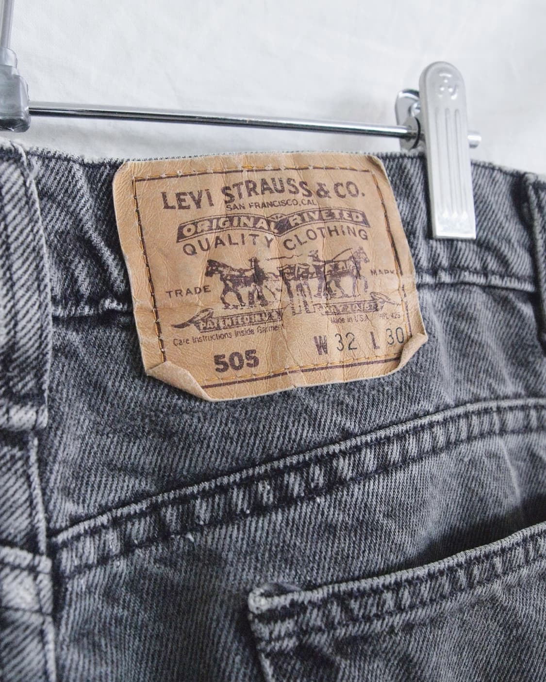 [32] 90s usa made 리바이스 블랙탭 505 상품이미지8