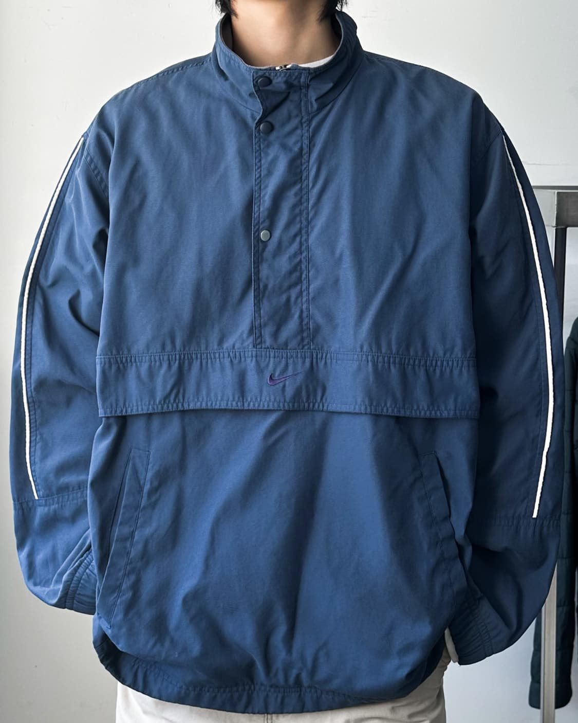 나이키 2000‘s 센터 스우시 나일론 풀오버 아노락 상품이미지1