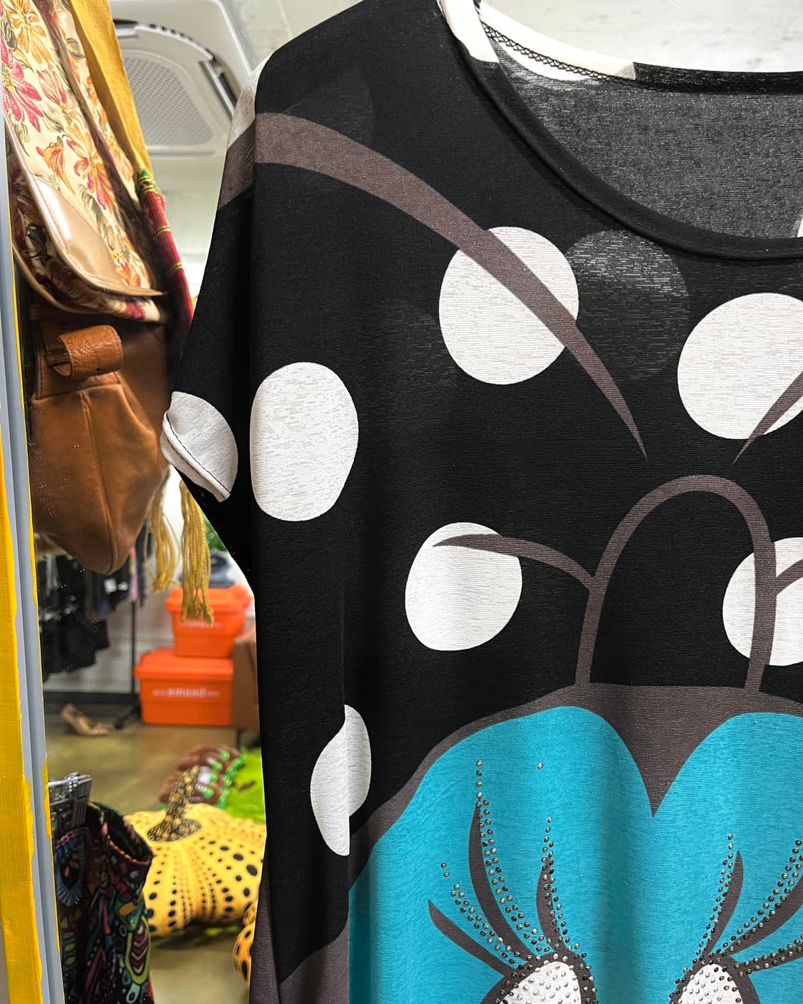 JPN Vintage Mini Mouse Face Dolman Top 상품이미지4