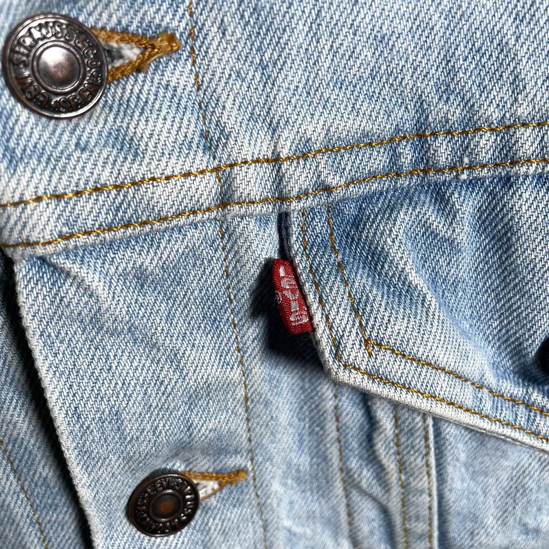 CAINE LONDON 리바이스 핸드 페인팅 데님 자켓 상품이미지4