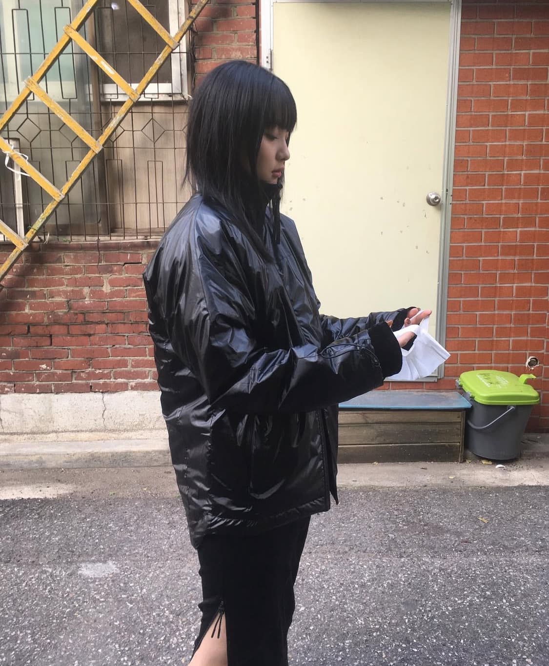 글랙 glack 리스코 코티드 트레이너 패딩 글로시 상품이미지1