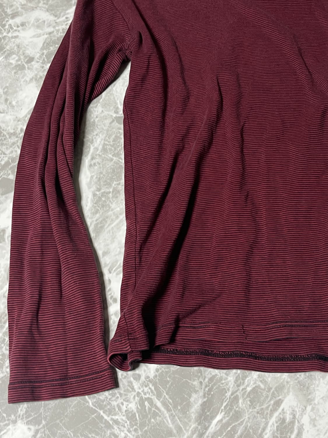 stripe v neck sleeve t 상품이미지3