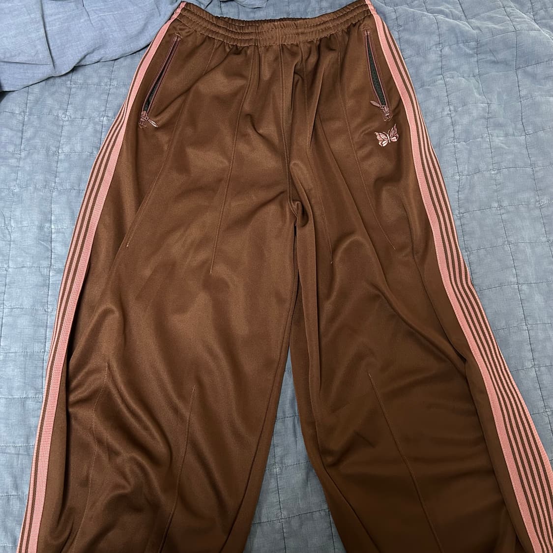 (S) 니들스 hd 트랙팬츠 브라운 핑크 상품이미지2