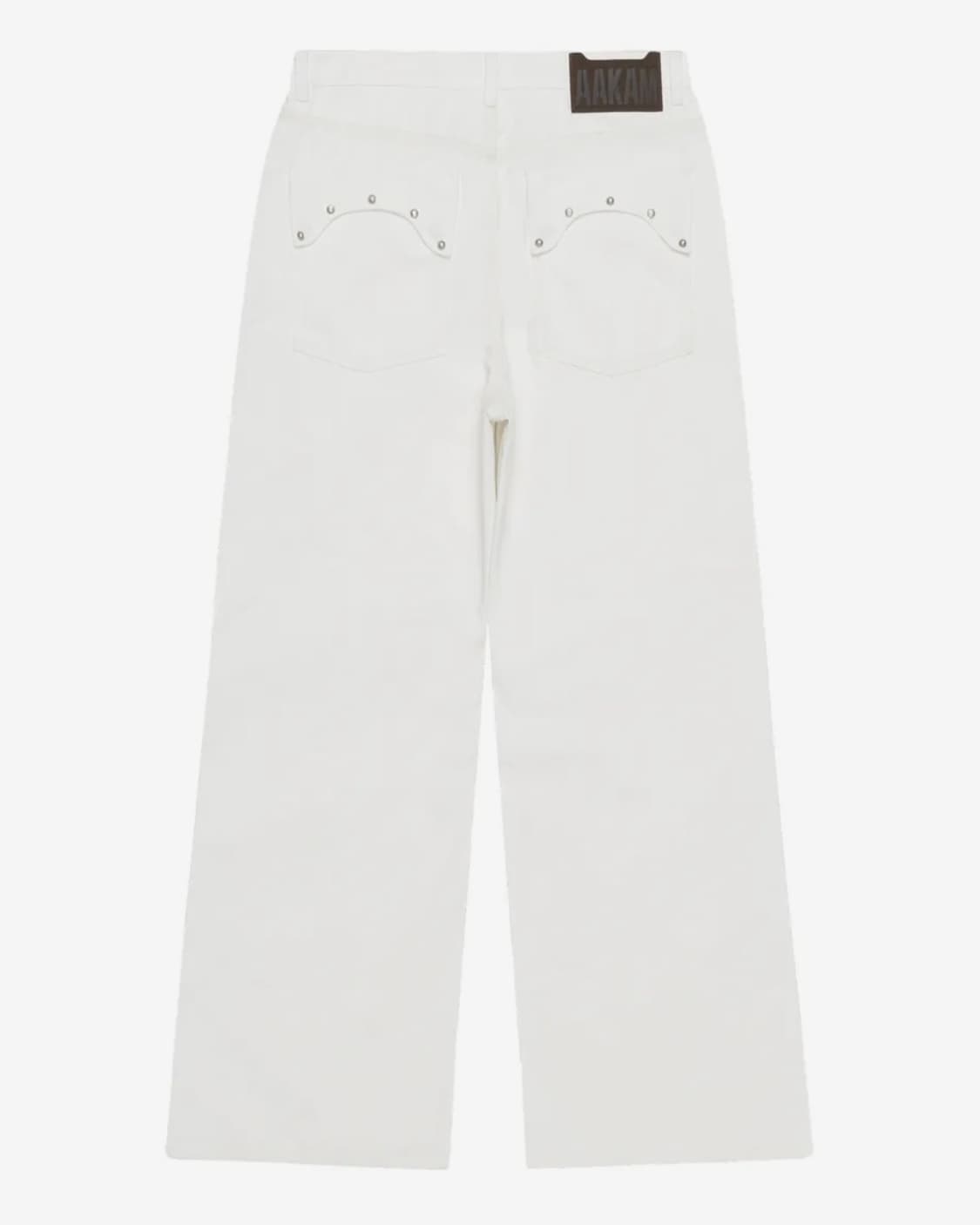 아캄 Multi Studded Cotton Pants (White) 상품이미지4