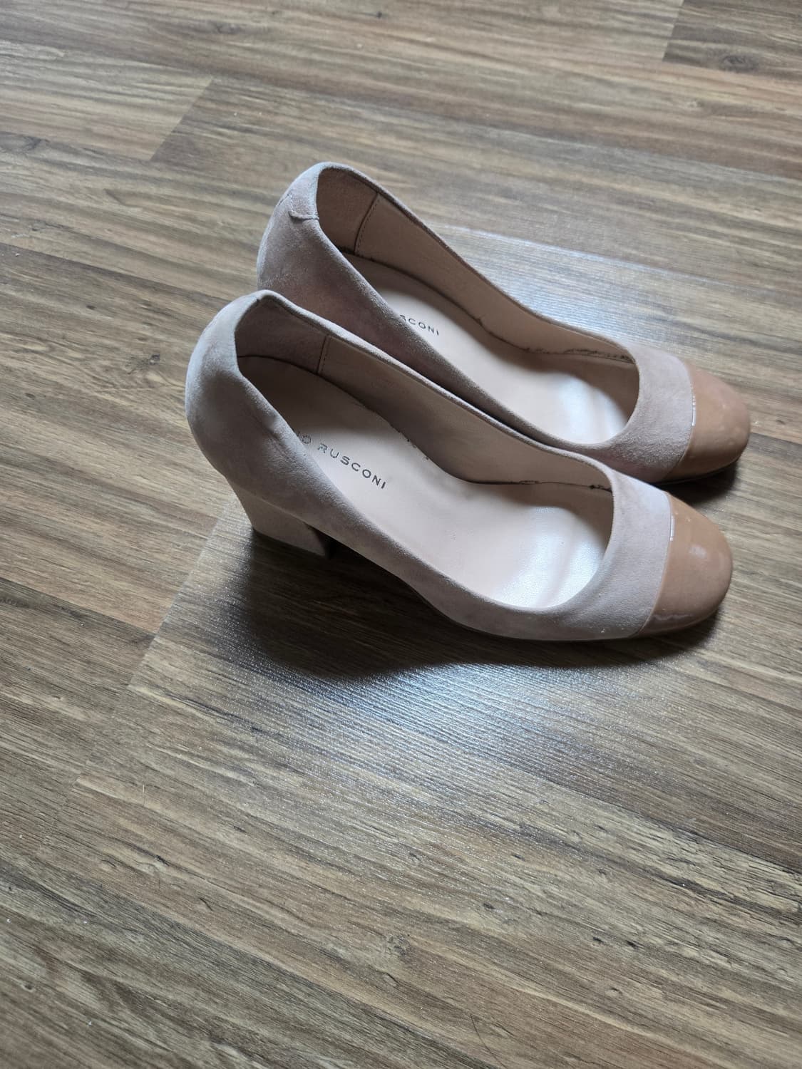 이태리 파비오 루스코니 베이지 스웨이드 힐 230 상품이미지2