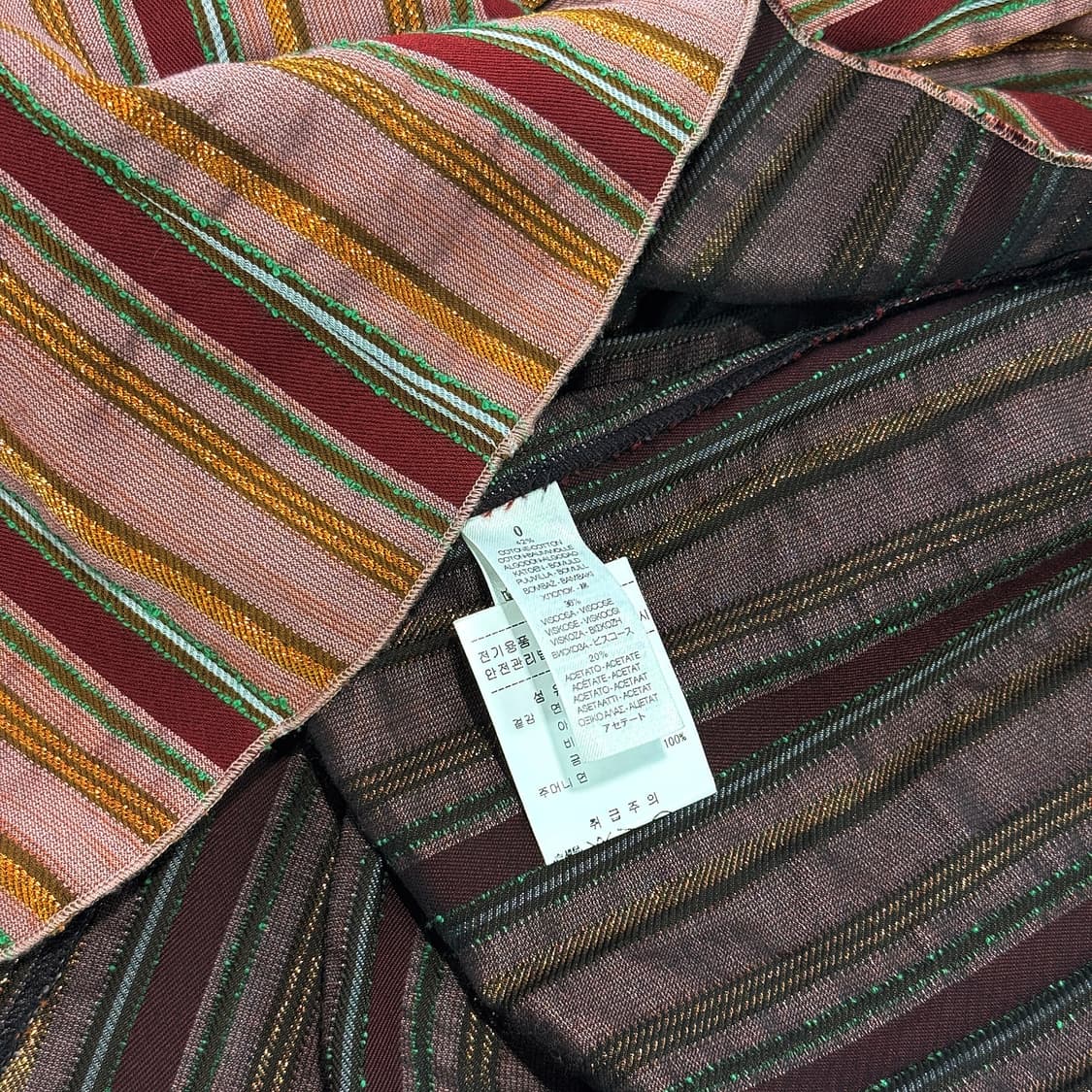 포르테포르테 메탈 스트라이프 스커트 상품이미지4