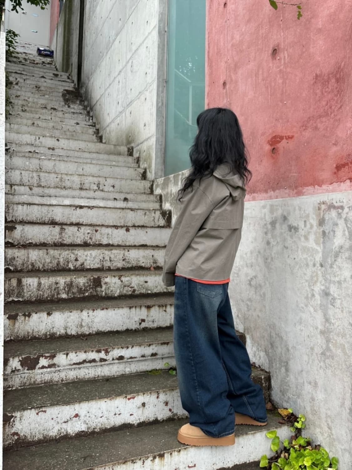 지그재그 빈티지 워싱 데님팬츠 상품이미지6