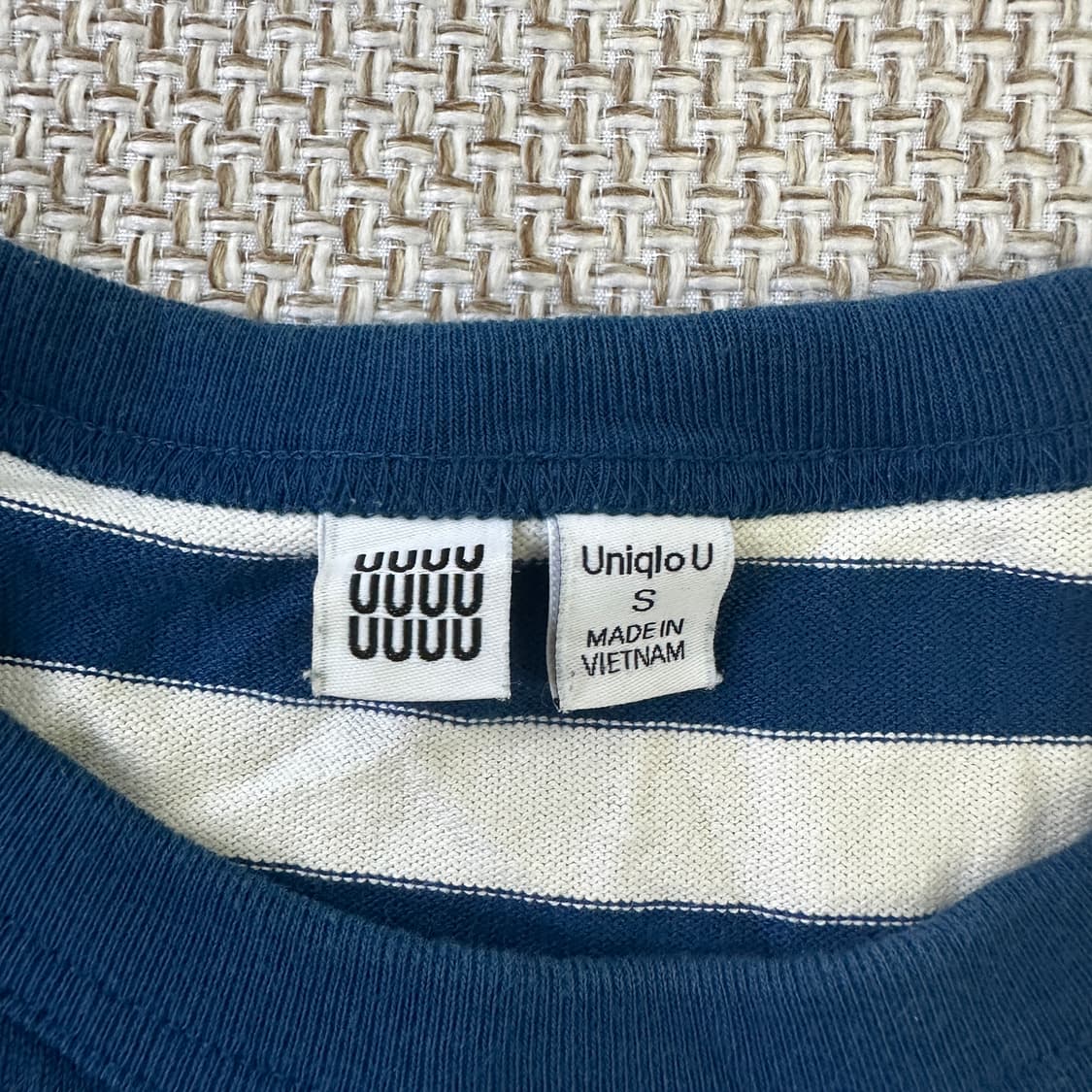 S 유니클로유 스트라이프 반팔 0407D 상품이미지2