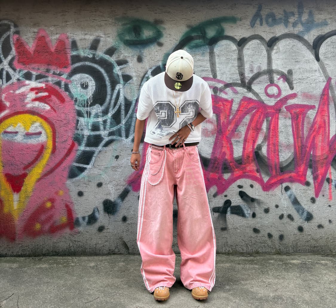 heaven can wait 핑크 데님 팬츠 상품이미지1