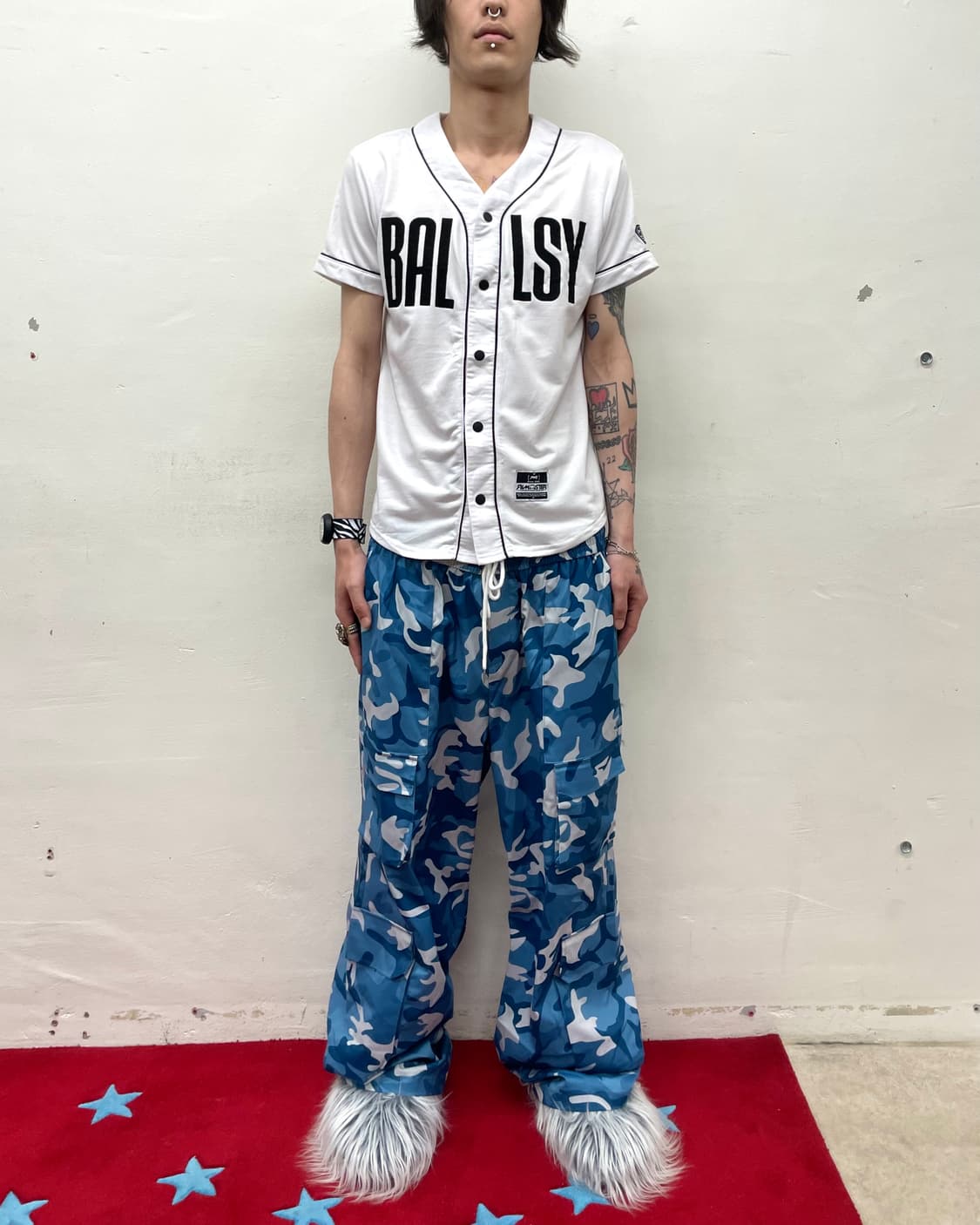 Baseball BALLSY White T-shirt 상품이미지4