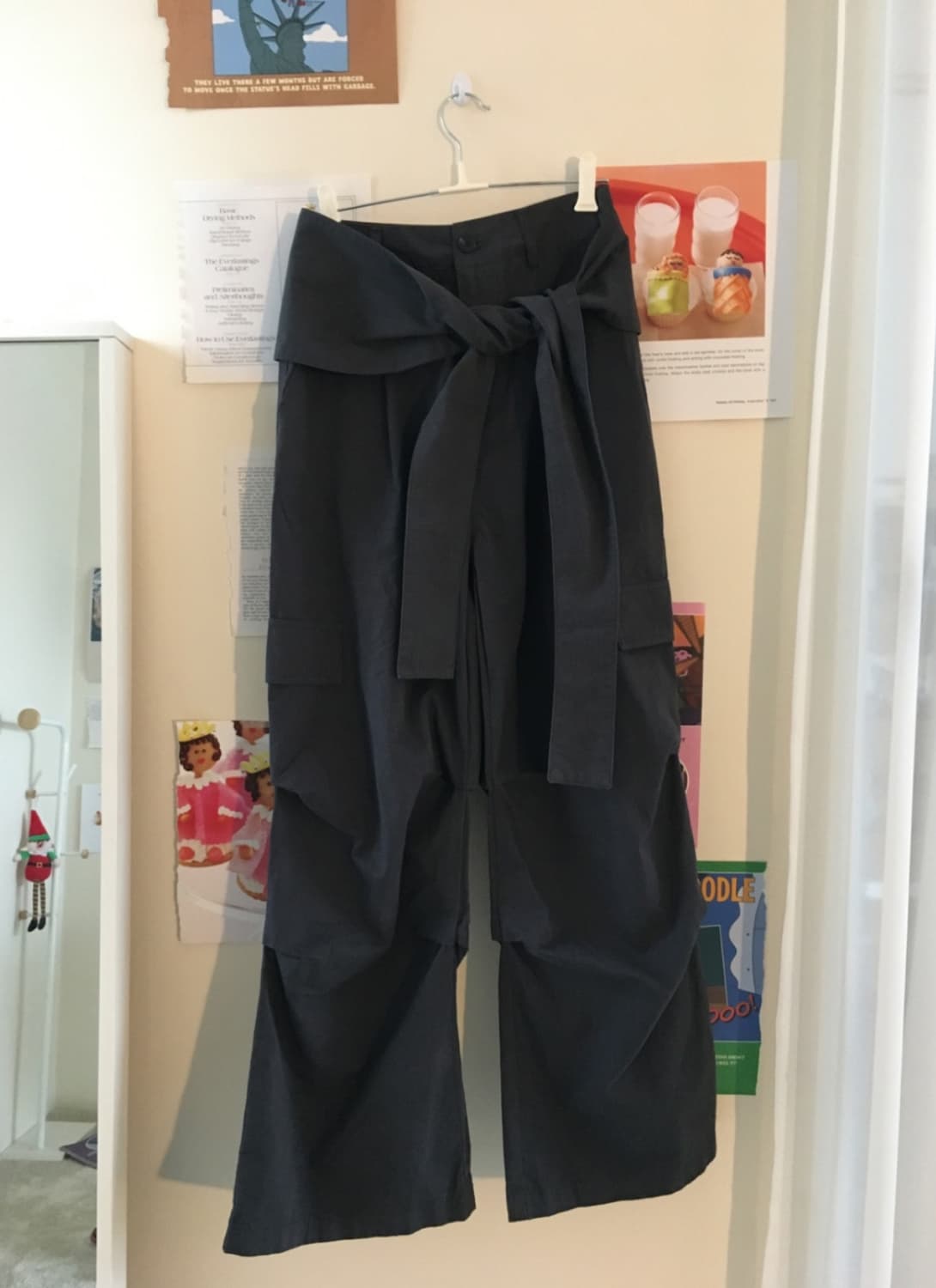 보우아카이브 스트랩 카고 팬츠_차콜 M 상품이미지3