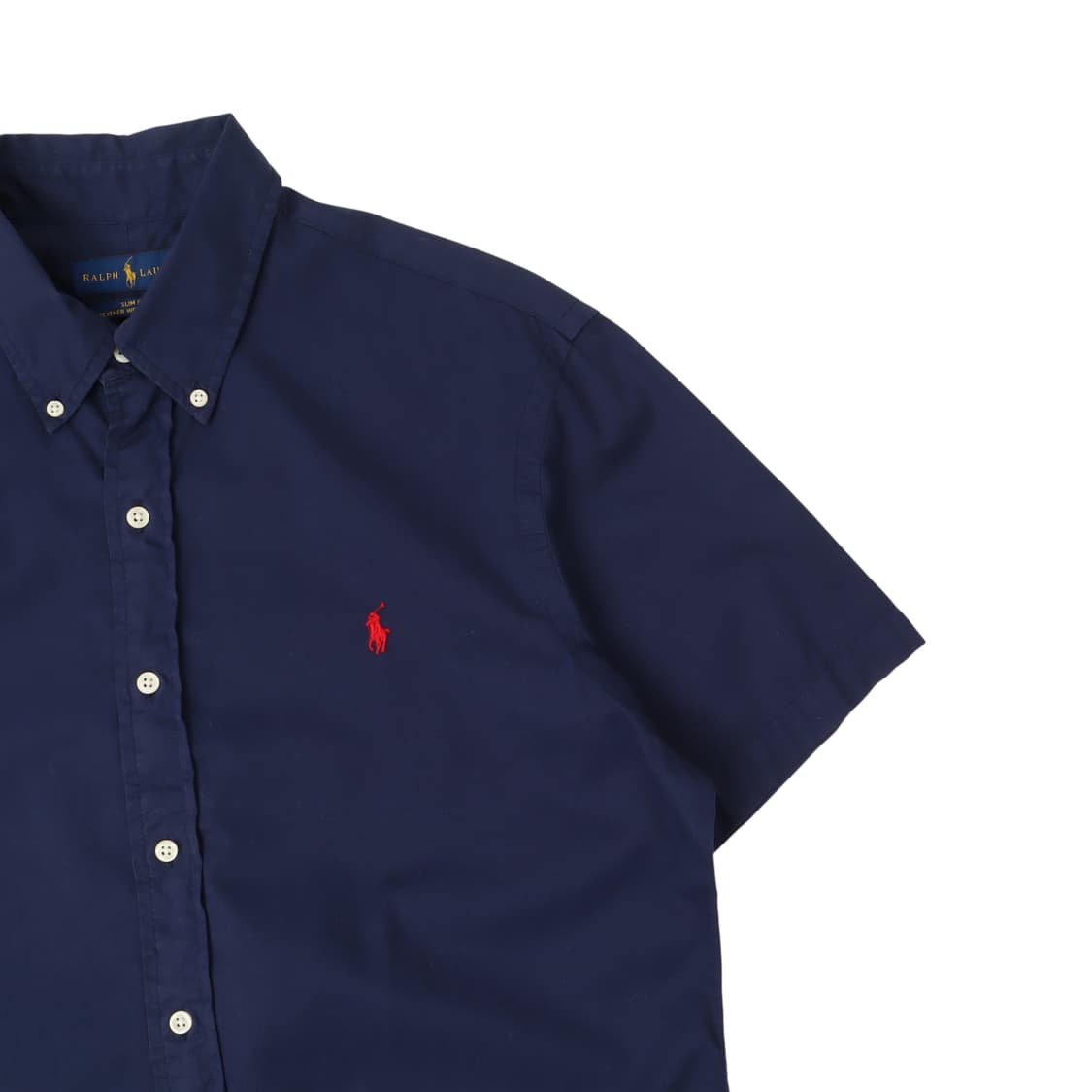 폴로 랄프로렌 네이비 페더 웨이트 트윌 하프 셔츠 상품이미지3