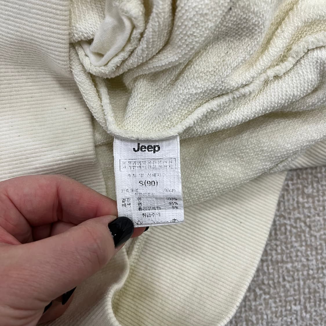 S 지프 빅로고 맨투맨 스웻셔츠 0126M 상품이미지3