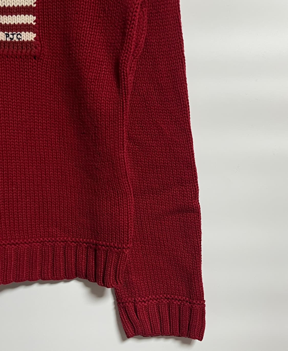 폴로랄프로렌 성조기 꽈배기 니트 스웨터 L 상품이미지2