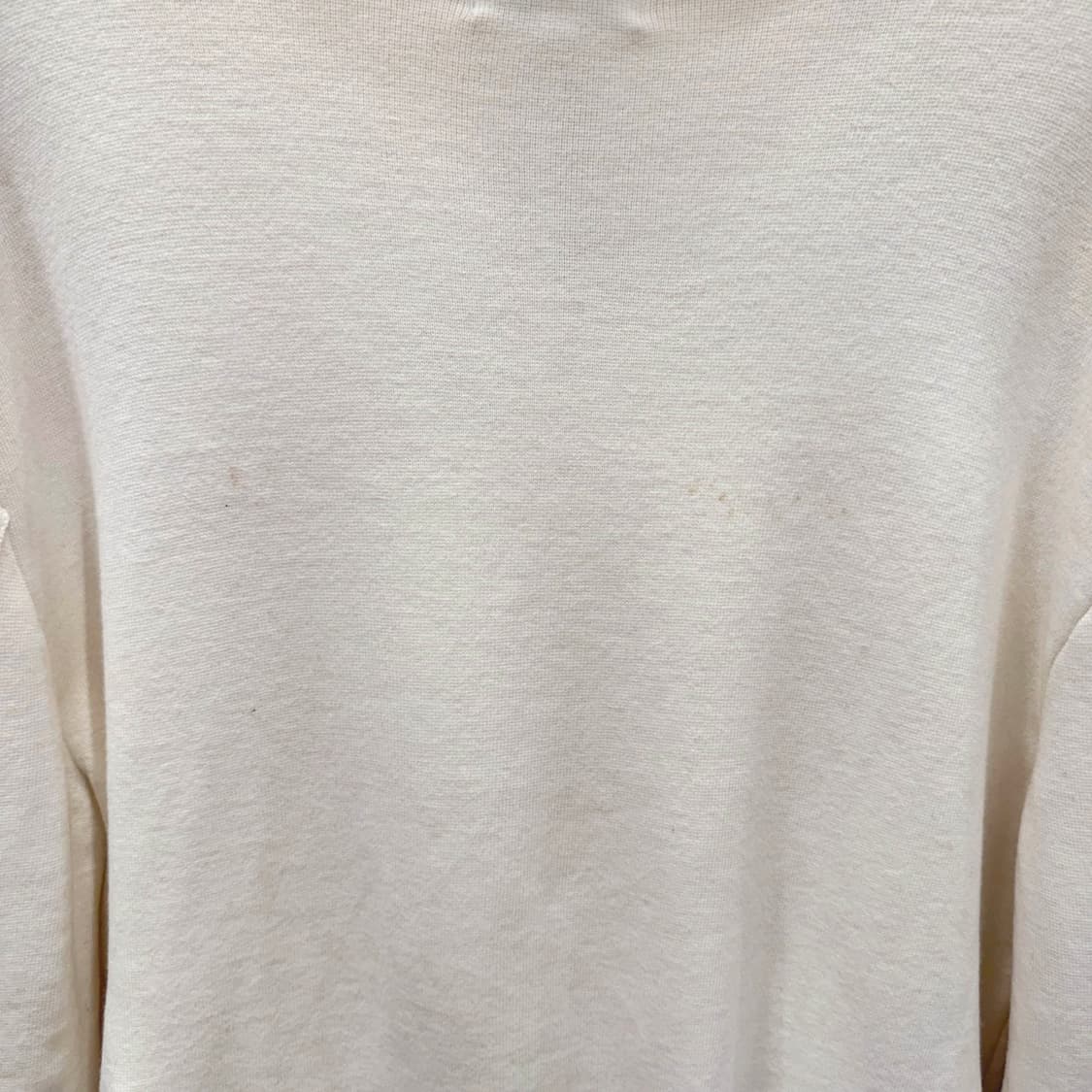 솔리드옴므 하프집업 카라 니트 긴팔 스웻 셔츠 오버핏 아이보리 상품이미지10