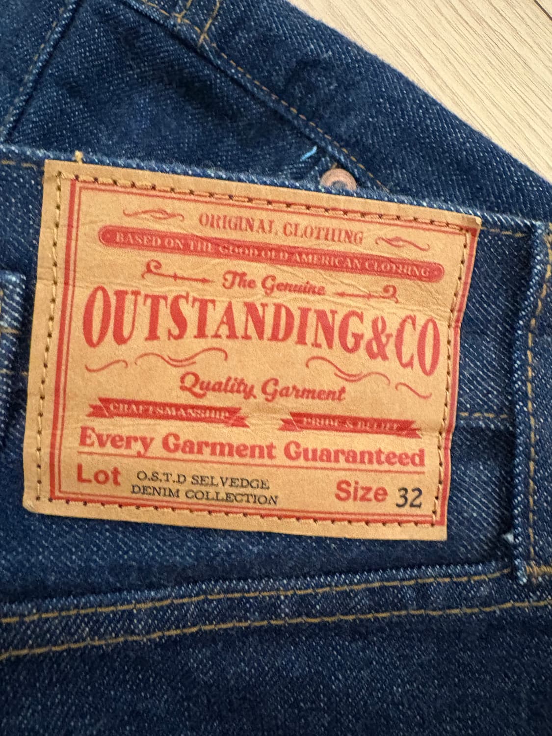 아웃스탠딩 셀비지 데님 상품이미지2