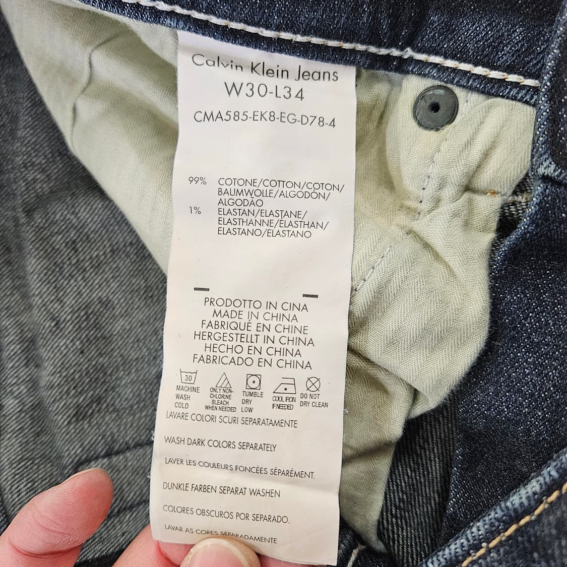 [W30L34] CK 캘빈클라인 여성 스키니 데님 팬츠 0115YH1 상품이미지6