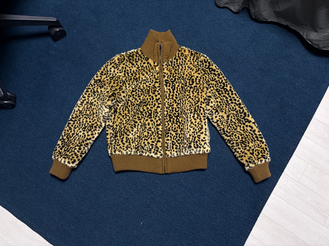 Olive branch 일본 빈티지 레오파드 털자켓 상품이미지2