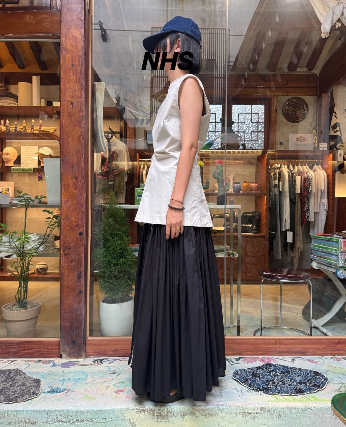 Studio Nicholson Drap Top white 상품이미지5