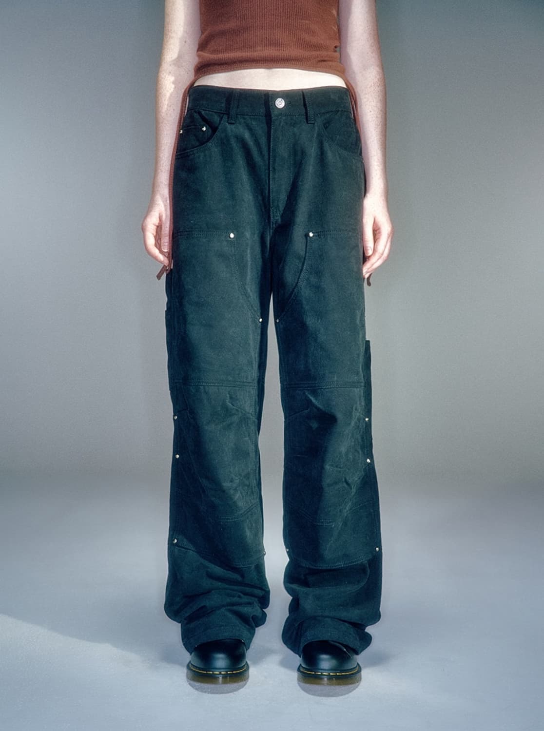 베이컨트 아카이브 카펜터 팬츠 블랙 상품이미지1