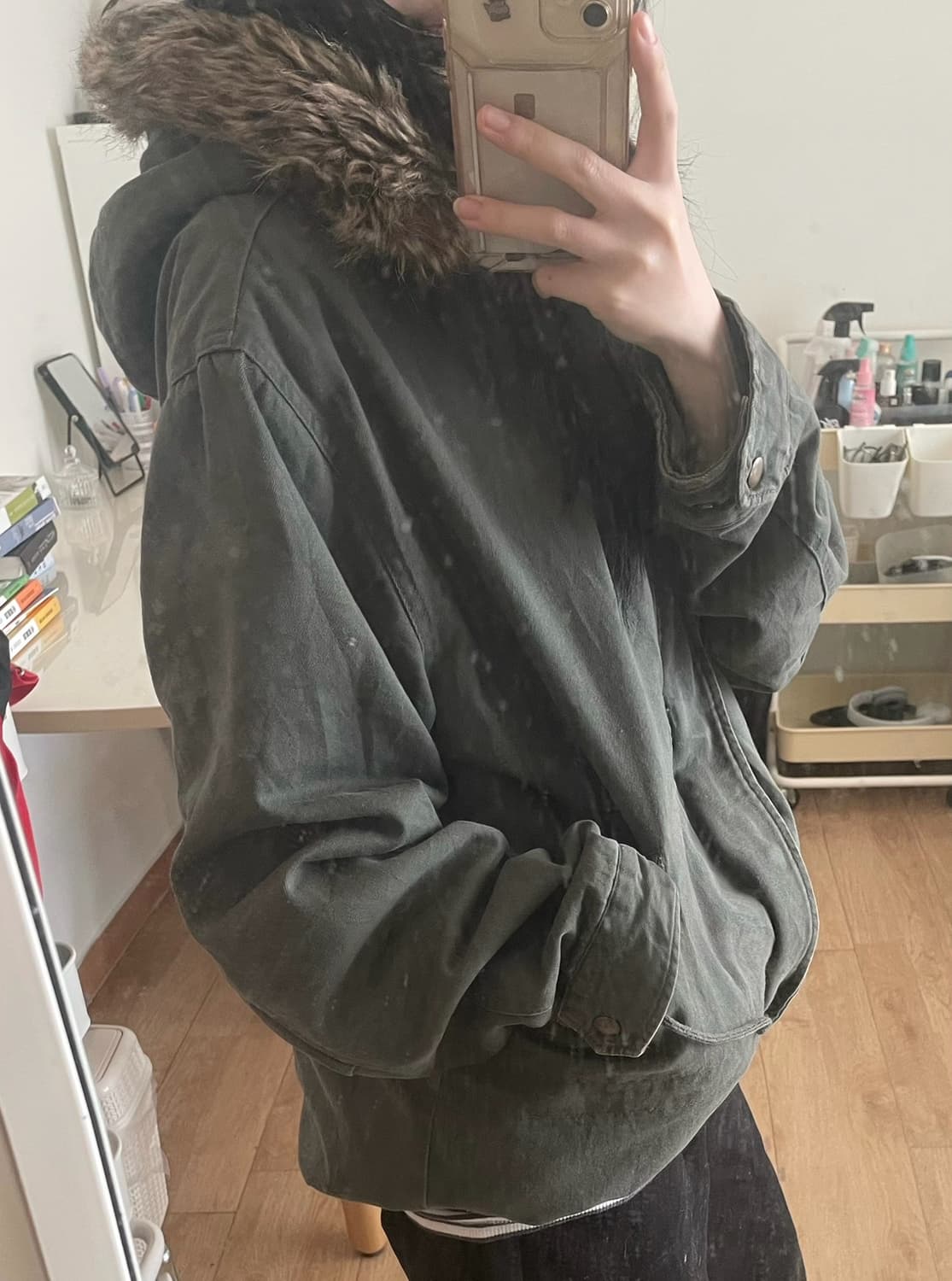 빈티지 패딩 야상 상품이미지1