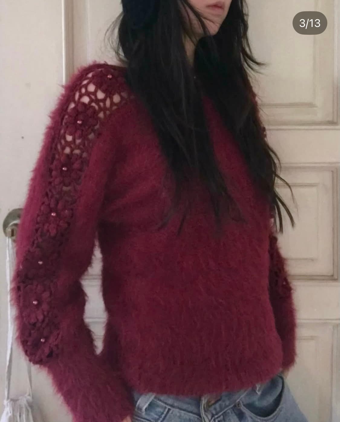 vintage flower net knit 상품이미지2