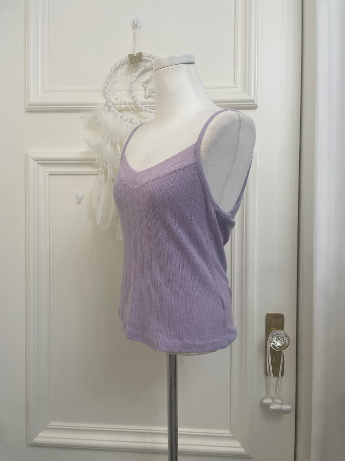 lavender crochet crop cardigan&lace poin 상품이미지7