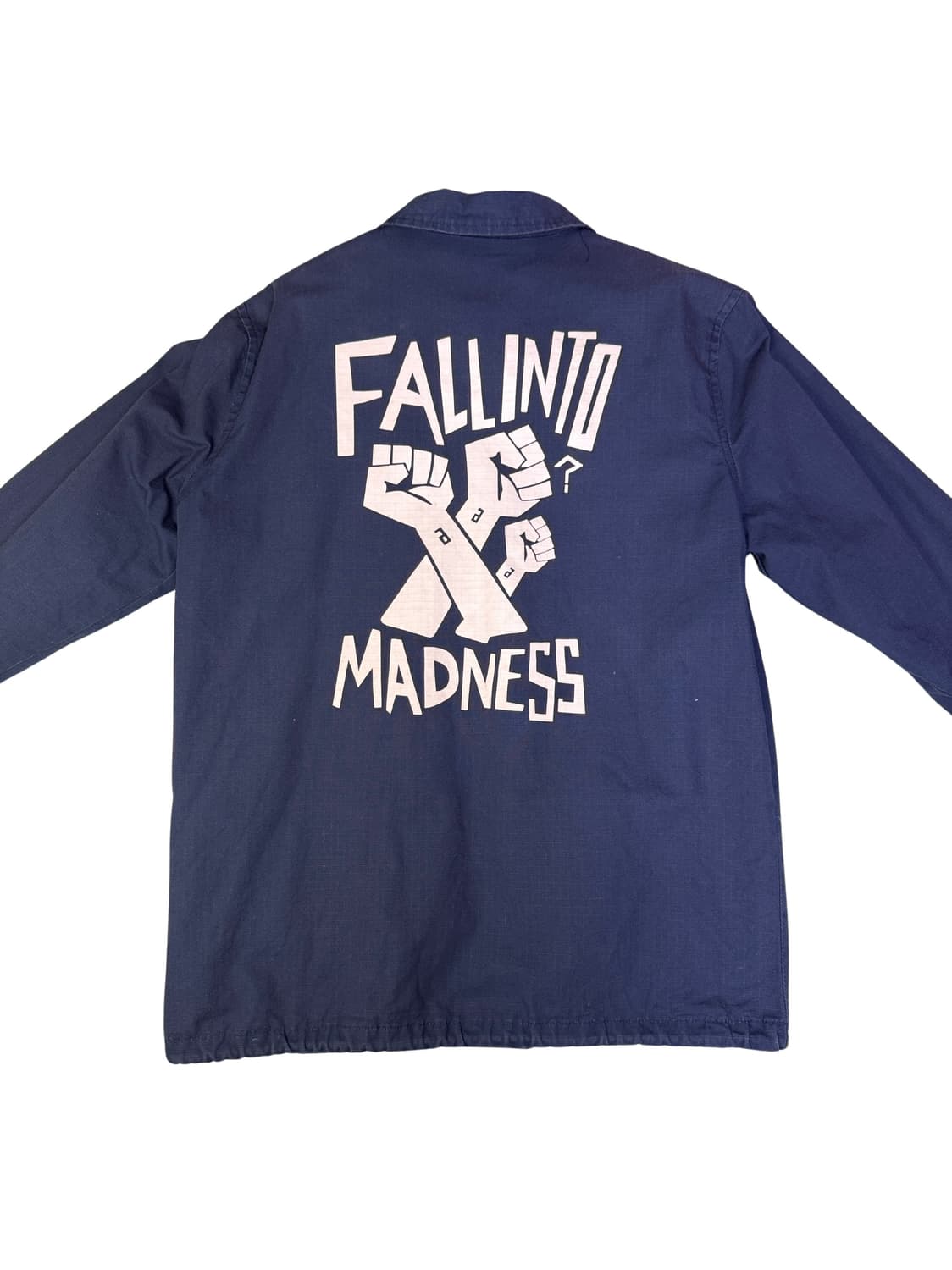 빈티지 매드니스 MADNESS 립스탑 MDNS 스펠아웃 코치자켓 XL 상품이미지8